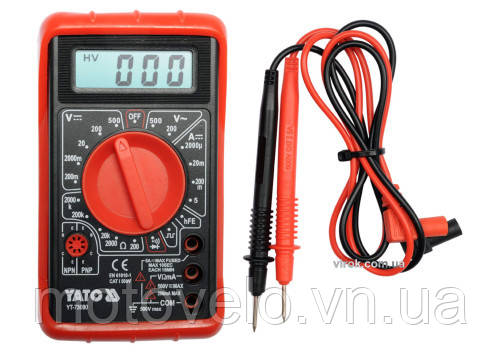 Мультиметр/цифровий вимірювач, зумер YATO YT-73080