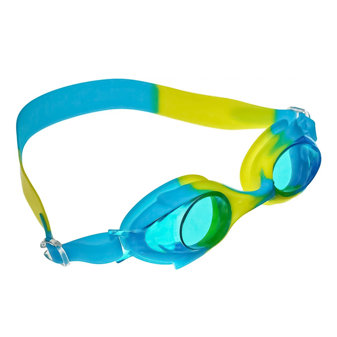 Дитячі окуляри для плавання Синьо-жовтий окуляри для басейну дитячі з берушами, окуляри для плавання (ST)