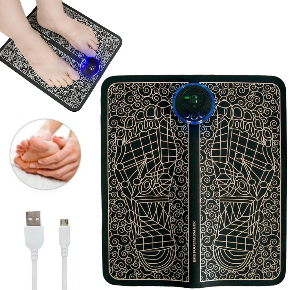 Масажний міостимулятор EMS для ніг від болю в м'язах та суглобах, з USB / Килимок для масажу ніг, фото 1