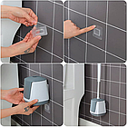 Йоршик для унітазу з автоматичним відкриттям та силіконовою щіткою / Йоршик-щітка для унітазу, фото 7