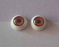 Карие глаза для кукол 12 мм