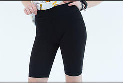 Чорні велосипедки для дівчинки з матеріалу кулір р. 104-170