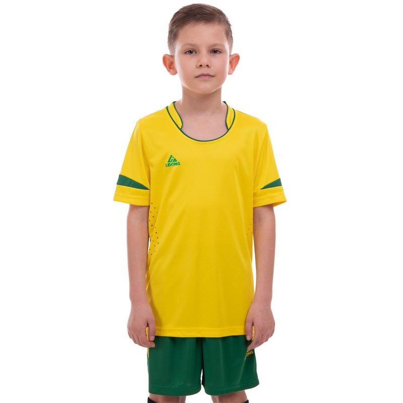 Дитяча футбольна форма Lingo LD-5015T-1 (6-14 років, зріст 125-155 см, жовто-зелений)