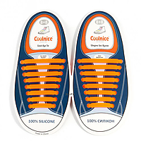 Силиконовые шнурки Coolnice В01 Orange (n-319)