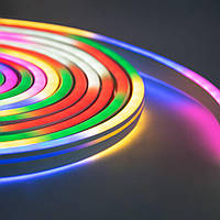 Неоновая лента светодиодная Разноцветная "Rope Light" 5м, гибкий неон - лед подсветка (LED стрічка) (ТОП)