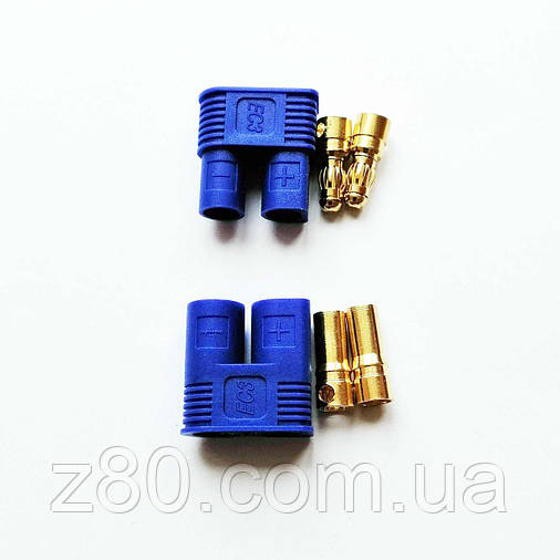 Силовий роз'єм EC3 F+M (мама_тато) 3мм, фото 2