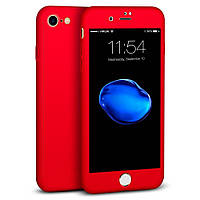 Чехол MakeF + стекло на Iphone 7/8 Red (HbP050415)