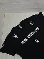 Черная футболка - с светоотражающим принтом "PRINT CORPORATION"