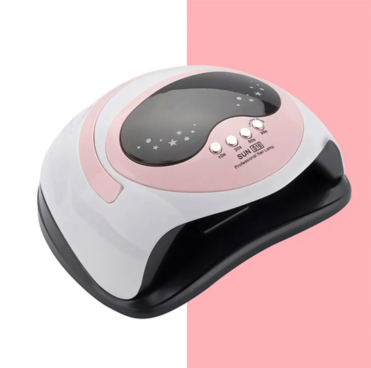 Професійна UV/LED лампа Sun S16 рожева для сушіння гель-лаку, 168Вт., фото 1