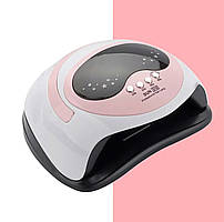 Професійна UV/LED лампа Sun S16 рожева для сушіння гель-лаку, 168Вт.