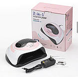 Професійна UV/LED лампа Sun S16 рожева для сушіння гель-лаку, 168Вт., фото 2