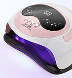 Професійна UV/LED лампа Sun S16 рожева для сушіння гель-лаку, 168Вт., фото 3