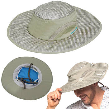 Водонепроникний капелюх від сонця EL-1036, зі шнурком / Туристичний капелюх від сонця / Сонцезахисна панамка