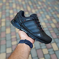 Черные кожаные мужские кроссовки Adidas Terrex