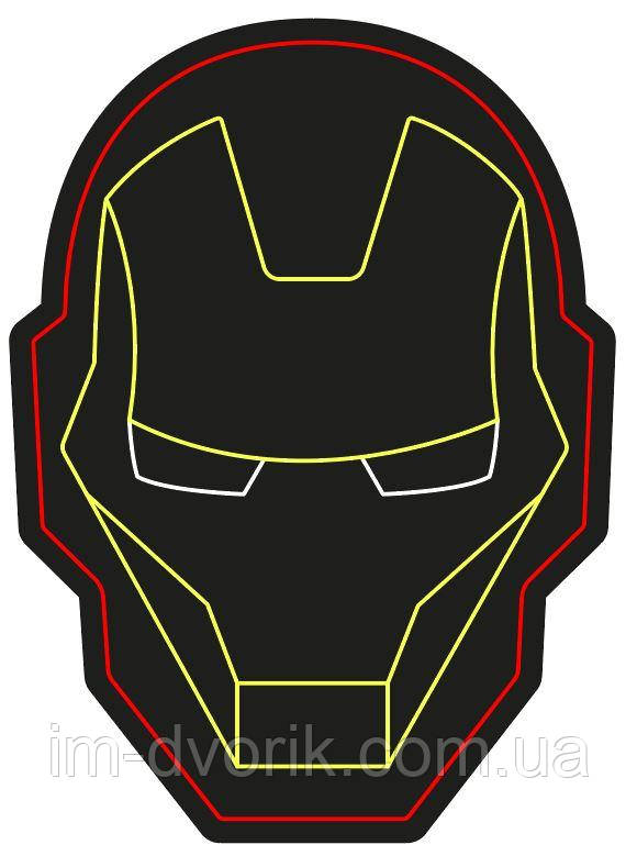 Неонова вивіска Iron Man 883x1200 mm
