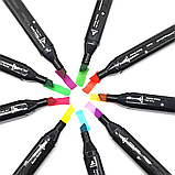 Дитячий набір для малювання 168 кольорів спиртової основи. Маркери двосторонні. Маркери 168шт, фото 6