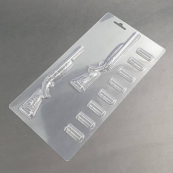 Молд для шоколаду Рушниця з патронами