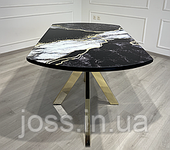 Стіл овальний обідній розкладний JOSS Інчі 140x85x78см, фото 6