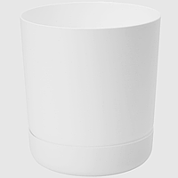Вазон круглий Satina 25 см білий
