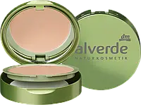 Тональный крем - пудра alverde NATURKOSMETIK Foundation Kompakt Soft-Beige 015, 9 гр