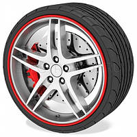 Флиппер автомобильный для защити дисков колес GLZ Motors R12 красный