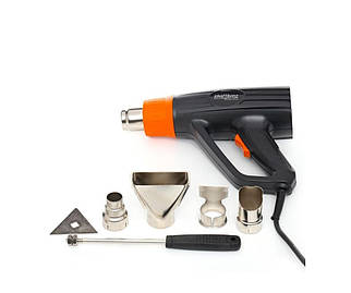 Технічний фен Kraft&Dele (2500Вт/350-600℃/300-500л/хв/4 насадки/кейс)