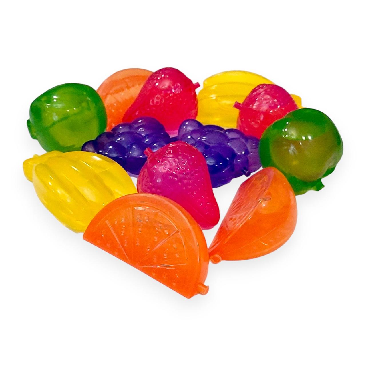 Лід багаторазовий Ice Fruits фігурний пластиковий різнокольоровий набір 12 шт.