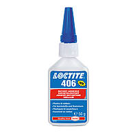 Моментальный цианоакрилатный клей для пластиков и резин Loctite 406 50г (1925295)