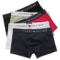 Мужские трусы комплект 5шт Tommy Hilfiger Мужские трусы боксерки набор в коробке