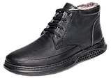 Зимові чоловічі ортопедичні черевики із натуральної шкіри Туреччина Форест Орто 4Rest Orto чорний розмір 40-46, фото 8