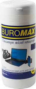 Серветки для монітора в тубі Buromax BM.0800 (100шт)