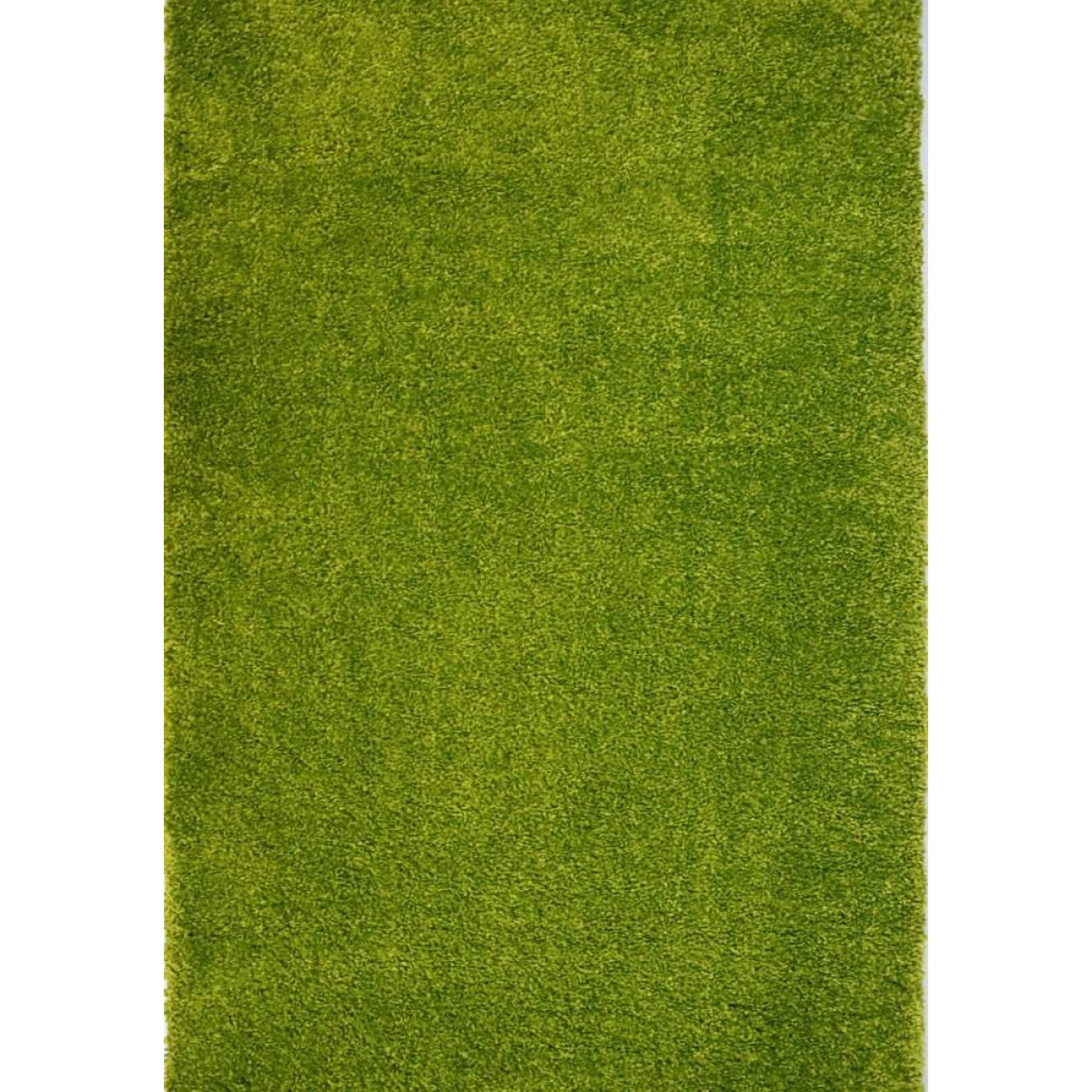 Килим з високим ворсом 0,80*1,50 зелений однотон Fantasy 12000/130