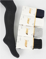 Колготи з візерунком однотонні, мікс, вартість вказана за 1 пару, Розмір 9-10 років ( на зріст 122 - 132 см)