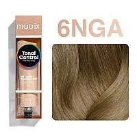 Тонер для волос 6NGA темный блонд нейтральный золотисто пепельный Matrix Tonal Control Pre Bonded Gel Toner,