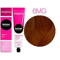 Стойкая краска для волос 6MC Мокка золотистый Темный блондин Matrix Socolor Pre-Bonded, 90 мл