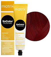 Стойкая краска для волос 5 RR+ интенсивный красный светлый шатен Matrix Socolor Pre-Bonded Reflect, 90 мл