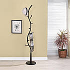 Вішалка для одягу, металева, 8 гачків, чорна CH-4118-W, фото 4