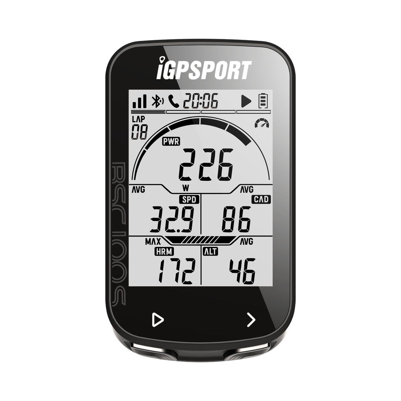 Велокомп'ютер iGPSPORT GPS BSC100S, бездротовий спідометр, IPX7, Type-C