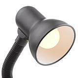 Настільна лампа в сучасному стилі на прищіпці Brille 60 W MTL-24 Чорний, фото 2