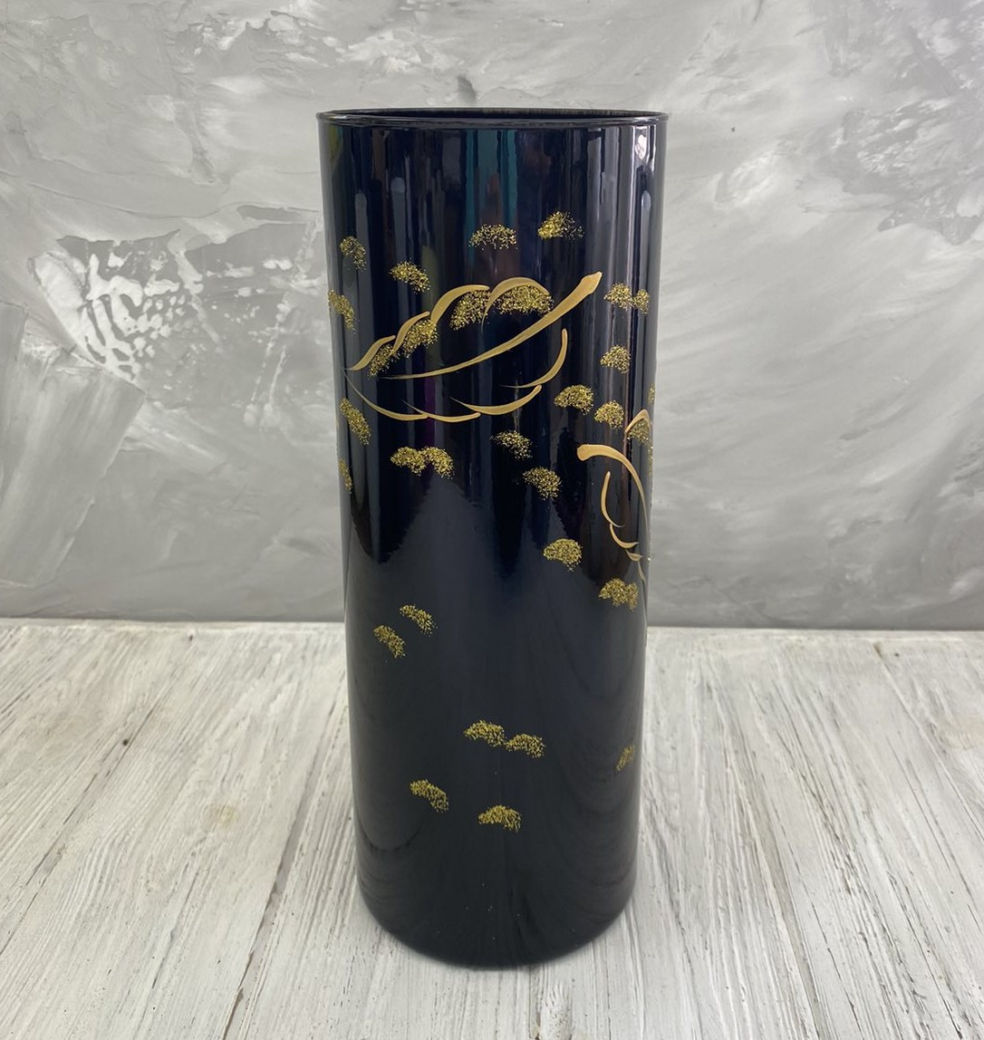 Ваза чорна "Золота осінь" Н315*120, фото 1