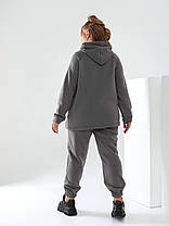 Костюм теплий жіночий з капюшоном БАТАЛ, фото 2
