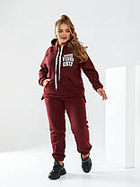 Костюм теплий жіночий з капюшоном БАТАЛ, фото 3
