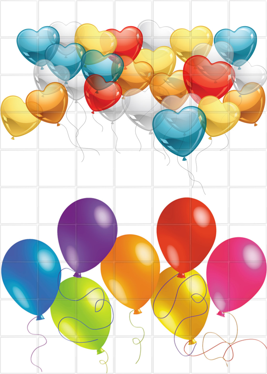 Торт и воздушные шарики: открытки с днем рождения девочке - инстапик