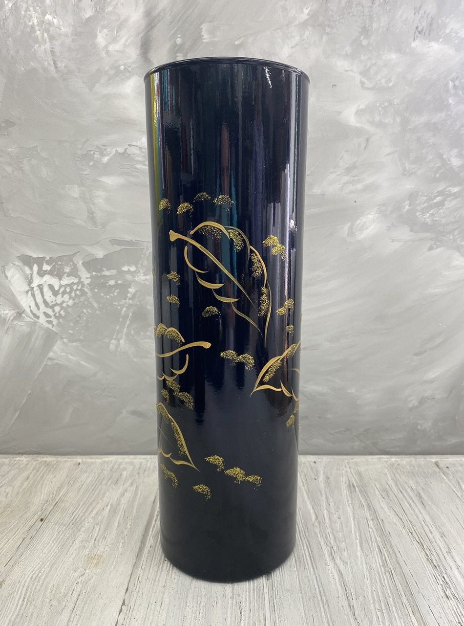 Ваза чорна "Золота осінь" Н380*120, фото 1