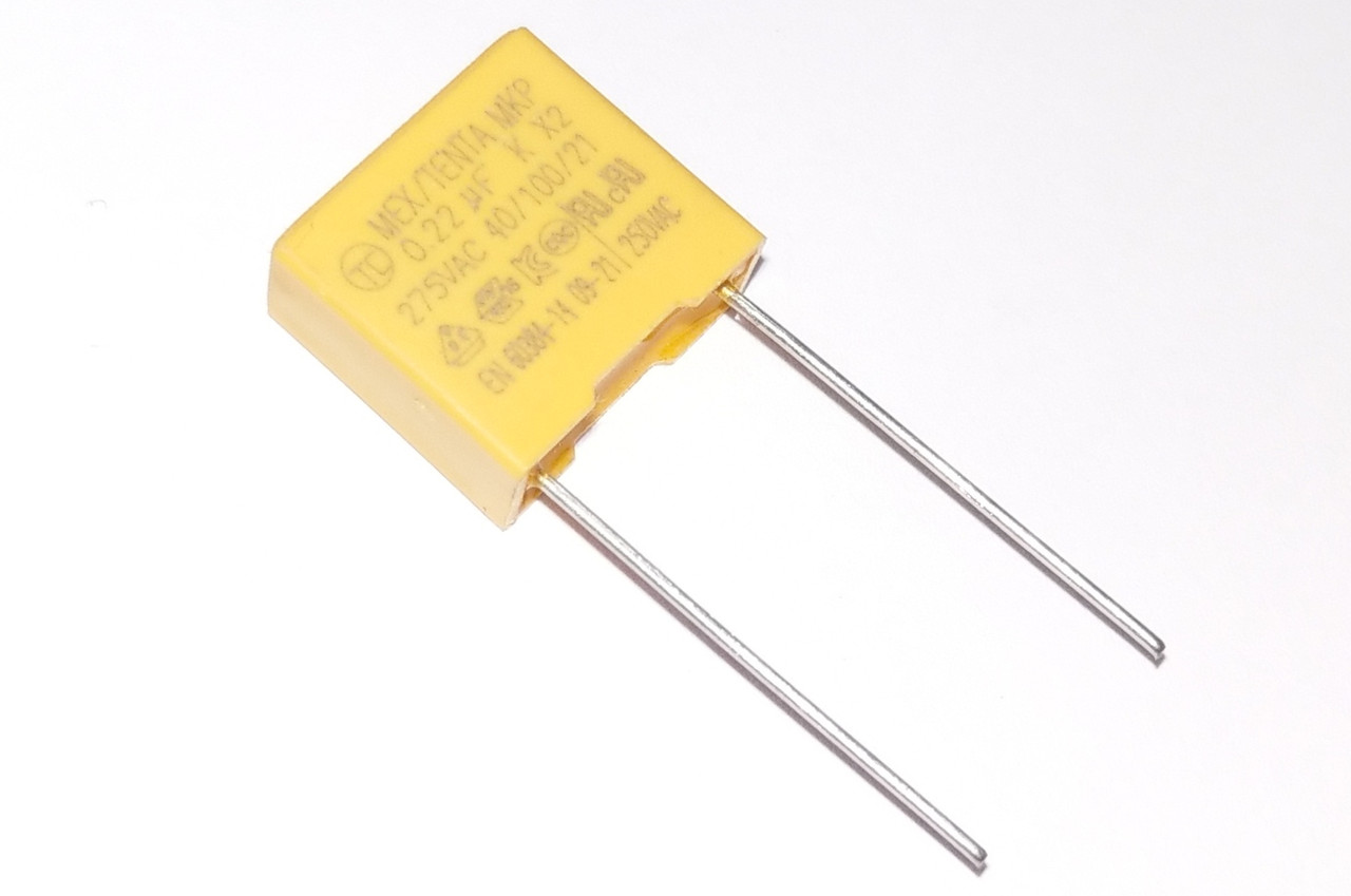 Конденсатор 220nF 275VAC MKP X2 P=10mm, фото 1