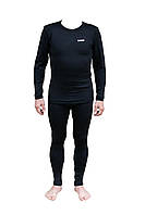 Термобілизна чоловіча Tramp Warm Soft комплект L/XL (футболка+штани) чорний