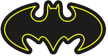 Неонова вивіска Кажан 500x259 mm