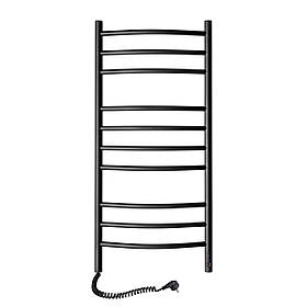 Рушникосушка Камелія 480х1000 Sensor ліва з таймером, чорний муар