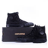 Кеди Converse All Star Black Monochrome (Чорні високі)36,37,38,39,41,42,43 розміри в наявності., фото 5