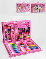 УЦІНКА! Набір для малювання TK Group 86 елементів фломастери, клей, олівці, фарби у валізі (C49392/1)